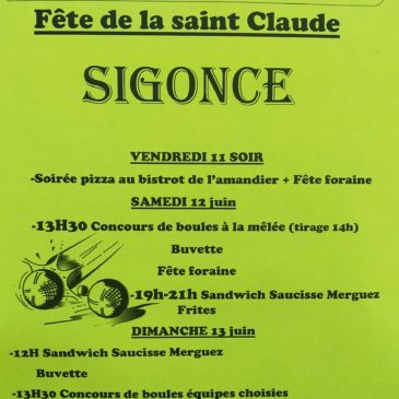 Fête de la St Claude