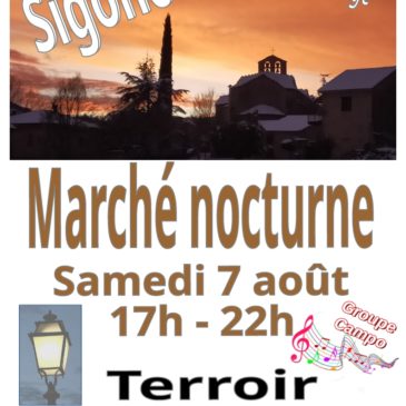 Ce samedi 7 août : Marché nocturne