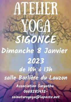 Atelier Yoga le 8 janvier