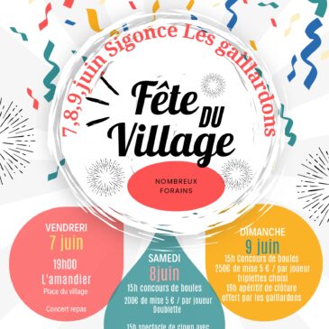Fête de la St Claude 7, 8 et 9 juin