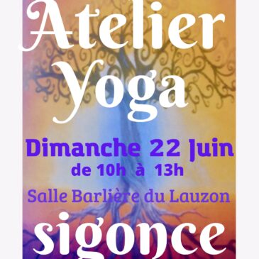 Atelier Yoga le 22 juin