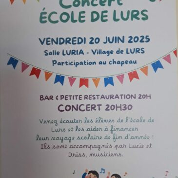 Concert de l’école de Lurs